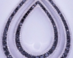 White and Black Diamond Pendant